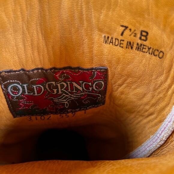 Old Gringo Women’s Hannaflor Pink Floral Distressed Cowgirl Boots Size US 7.5 - Picture 10 of 10